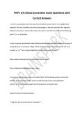 N471 U3 clinical prevention Exam Questions with  Correct Answers 