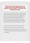 NR 667 CEA Final Exam Questions and Correct Detailed Answers with Complete Solution &vert; Well Illustrated &vert; Already Graded A&plus; &vert; New Update 2026 &vert; Chamberlain University