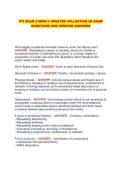 PTI EXAM 3 NEWLY UPDATED COLLECTION OF EXAM QUESTIONS AND VERIFIED ANSWERS