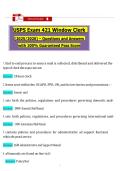 USPS Exam 421 Window Clerk &lpar;2025&sol;2026&rpar; &ndash; Questions and Answers with 100&percnt; Guaranteed Pass Score