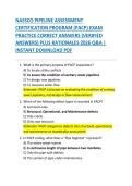 NASSCO PIPELINE ASSESSMENT  CERTIFICATION PROGRAM &lpar;PACP&rpar; EXAM  PRACTICE CORRECT ANSWERS &lpar;VERIFIED  ANSWERS&rpar; PLUS RATIONALES 2026 Q&A &vert;  INSTANT DOWNLOAD PDF