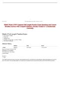 NR667 Week 2 FNP Capstone Full Length Practice Exam Questions and Correct Detailed Answers with Complete Solution &vert; Already Graded A&plus; &vert; Chamberlain University