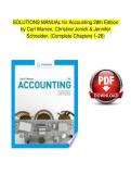 Solution Manual For Accounting 28th Edition by Carl S&period; Warren&comma; Christine Jonick&vert; Verified Chapter's 1 - 26 &vert; Complete
