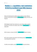 Module 3 - Capabilities And Limitations Of BCTS &vert; Certified Exam With Answers 2026
