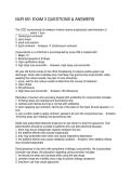 NUR 651 EXAM 3 QUESTIONS & ANSWERS