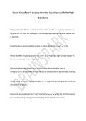 Guam Chauffeur's License Practice Questions with Verified Solutions