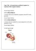 Nspn 7100 - 5a Normal labour and Birth Complete Set Questions With Complete Solutions