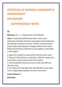 Nursing Leadership & Management Test Bank &vert; Essentials of Nursing Leadership & Management 8th Ed