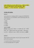 LBO MODELING EXAM FROM WALL STREET PREP &vert; ACTUAL QUESTIONS AND ANSWERS &vert; 100&percnt; CORRECT &vert; LATEST 2026&sol;2027 &vert; GRADED A&plus;&period;