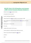 MCLETC Quiz 2 23-20 Questions and Answers  &lpar;100&percnt; Correct Answers&rpar; Already Graded A&plus; 