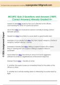 MCLETC Quiz 2 Questions and Answers &lpar;100&percnt;  Correct Answers&rpar; Already Graded A&plus;