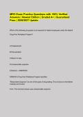 MRO Exam Practice Questions with 100&percnt; Verified Answers &vert; Newest Edition &vert; Graded A&plus; &vert; Guaranteed Pass &vert; 2026&sol;2027 Update&period;