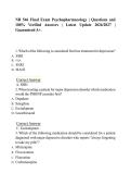 NR 546&sol; NR546 MIDTERM EXAM ADVANCED PHARMACOLOGY&colon; QUESTIONS & ANSWERS LATEST UPDATE 2026&sol;2027 &vert; NR 546 Final Exam Questions and Answers &vert; NR 546&sol; NR 546 MIDTERM EXAM NEWEST ACTUAL EXAM & NR 546 Final Exam Psychopharmacology &vert; Questions and 100&percnt; Verified A