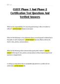 CLEET Phase 1 And Phase 2 Certification Test Questions And Verified Answers