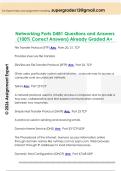 Networking Ports D481 Questions and Answers  &lpar;100&percnt; Correct Answers&rpar; Already Graded A&plus;