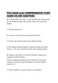 FCCS EXAM 2026 COMPREHENSIVE STUDY GUIDE SOLVED QUESTIONS
