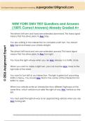NEW YORK DMV TEST Questions and Answers  &lpar;100&percnt; Correct Answers&rpar; Already Graded A&plus;