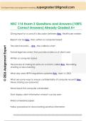 NSC 114 Exam 2 Questions and Answers &lpar;100&percnt;  Correct Answers&rpar; Already Graded A&plus;