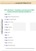 NSC 232 Exam 1 Questions and Answers &lpar;100&percnt;  Correct Answers&rpar; Already Graded A&plus;