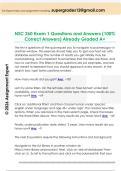 NSC 260 Exam 1 Questions and Answers &lpar;100&percnt;  Correct Answers&rpar; Already Graded A&plus; 