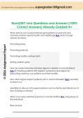 Num2307 viva Questions and Answers &lpar;100&percnt;  Correct Answers&rpar; Already Graded A&plus;