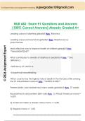 NUR 682- Exam &num;1 Questions and Answers  &lpar;100&percnt; Correct Answers&rpar; Already Graded A&plus; 