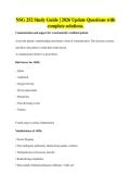 NSG 252 Study Guide &vert; 2026 Update Questions with complete solutions