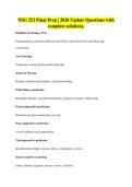 NSG 252 Final Prep &vert; 2026 Update Questions with complete solutions