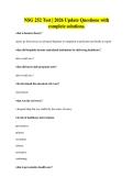 NSG 252 Test &vert; 2026 Update Questions with complete solutions&period;