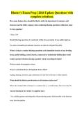Blaster's Exam Prep &vert; 2026 Update Questions with complete solutions