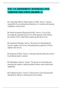FCR 110 ASSESSMENT MATERIALS 2026 VERIFIED SOLUTIONS GRADED A&plus;