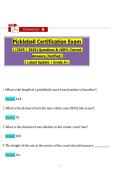 Pickleball Certification Exam  &vert; &lpar;2025 &sol; 2026&rpar; Questions & 100&percnt; Correct Answers &lpar;Verified&rpar;  &vert; Latest Update &vert; Grade A&plus;&period;