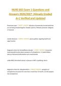 NURS 665 Exam 1 Questions and  Answers 2026&sol;2027 &vert;Already Graded  A&plus;&vert; Verified and Updated 