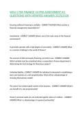 WGU C708 FINANCE V4 PRE-ASSESSMENT 67 QUESTIONS WITH VERIFIED ANSWER 2025&sol;2026&comma;100&percnt;CORRECT