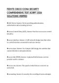 FEDVTE CISCO CCNA SECURITY COMPREHENSIVE TEST SCRIPT 2026 SOLUTIONS VERIFIED
