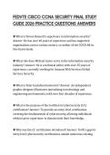 FEDVTE CISCO CCNA SECURITY FINAL STUDY GUIDE 2026 PRACTICE QUESTIONS ANSWERS