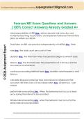 Pearson RBT Exam Questions and Answers  &lpar;100&percnt; Correct Answers&rpar; Already Graded A&plus; 