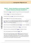 PMH-C - Study Questions and Answers &lpar;100&percnt;  Correct Answers&rpar; Already Graded A&plus;