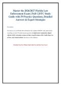 2026 Florida Law Enforcement Officer Exam&colon; Ultimate CJSTC Study Guide & Practice Test