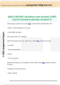 QUIZ 5 MCLETC Questions and Answers &lpar;100&percnt;  Correct Answers&rpar; Already Graded A&plus;