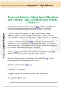 Rasmussen Pathophysiology Exam 2 Questions  and Answers &lpar;100&percnt; Correct Answers&rpar; Already  Graded A&plus;