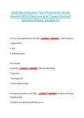 EMD Recertification Test Preparation Guide  Newest 2026 Questions and Correct Detailed  Answers Already Graded A&plus; 