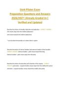 Stott Pilates Exam  Preparation Questions and Answers  2026&sol;2027 &vert;Already Graded A&plus;&vert;  Verified and Updated