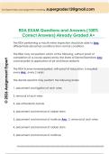 RDA EXAM Questions and Answers &lpar;100&percnt;  Correct Answers&rpar; Already Graded A&plus; 