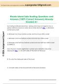 Rhode Island Safe Boating Questions and  Answers &lpar;100&percnt; Correct Answers&rpar; Already  Graded A&plus; 