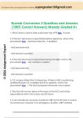 Ryanair Conversion 3 Questions and Answers  &lpar;100&percnt; Correct Answers&rpar; Already Graded A&plus; 