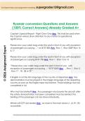 Ryanair conversion Questions and Answers  &lpar;100&percnt; Correct Answers&rpar; Already Graded A&plus; 