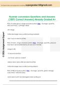 Ryanair conversion Questions and Answers  &lpar;100&percnt; Correct Answers&rpar; Already Graded A&plus; 