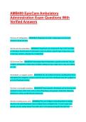 AMB400 EpicCare Ambulatory Administration Exam Questions With Verified Answers &vert; 100&percnt; PASS