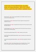 Construction Contract Administration&colon; Key Roles&comma; Bonds&comma; and Dispute Resolution 2026 LATEST UPDATE WITH ALL QUESTIONS AND CORRECT ANSWERS PASS A&plus;